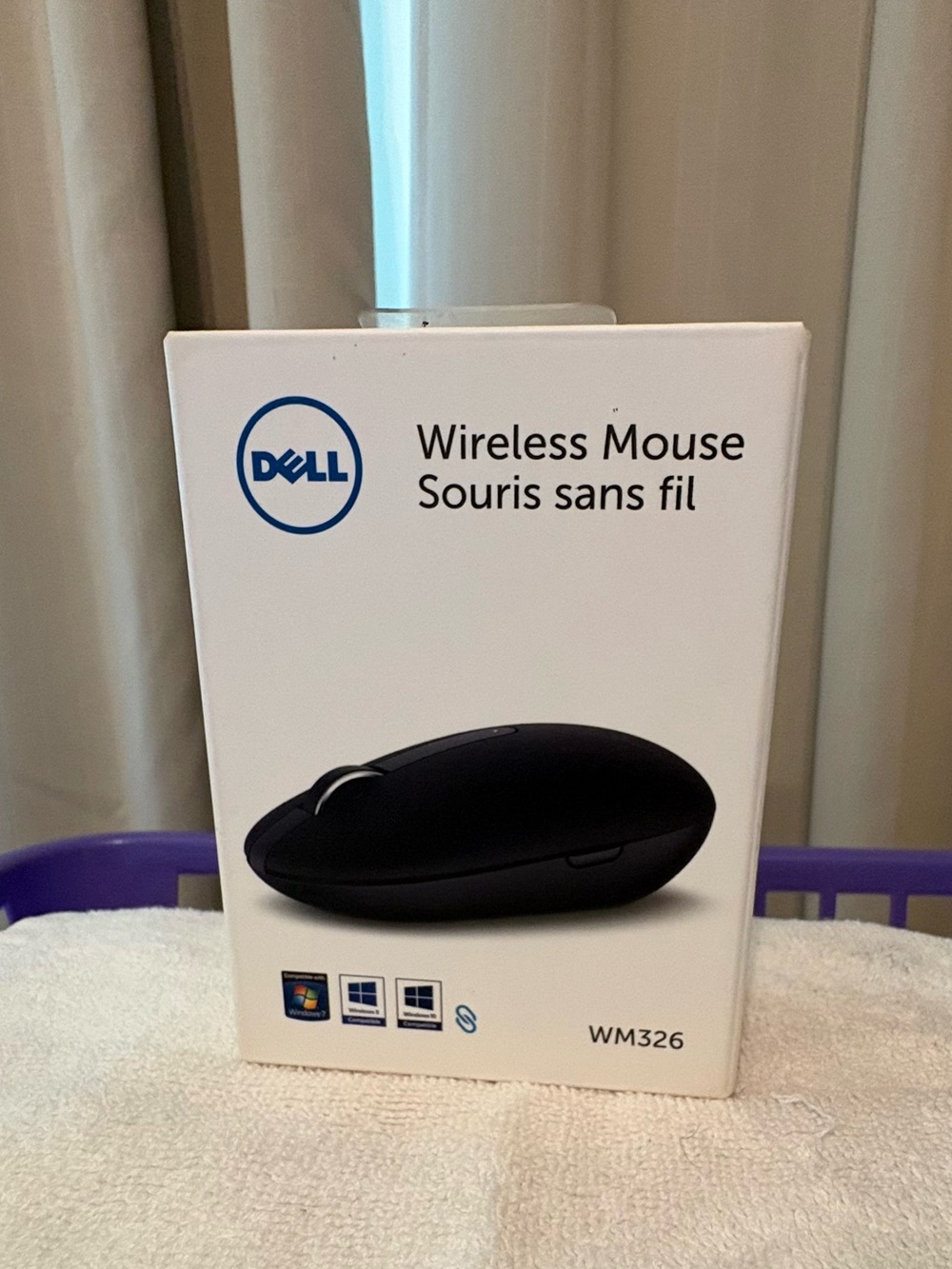 Dell Black Wireless Mouse WM326 - Sleek Ambidextrous Design